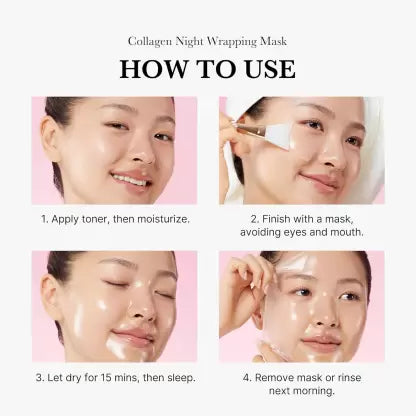 Korean Collagen Night Wrapping Mask (Pack of 2)