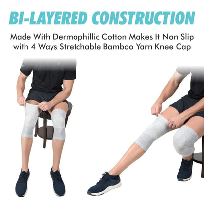 Pain Relief Bamboo Compression Knee Sleeves (Pack 4)