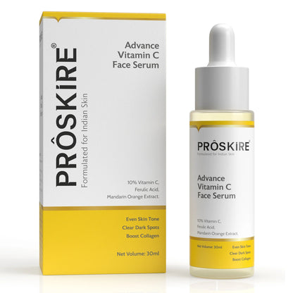 Proskire 10% Vitamin C Face serum | Reduces Dark Spots, Uneven Skin Tone (Pack of 2)