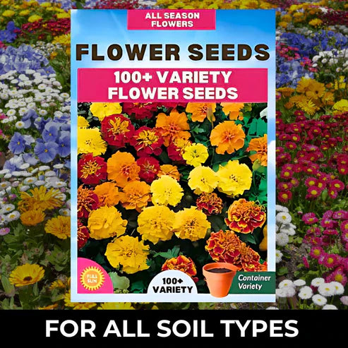 Buy Varieties of Flower Seeds (Pack of 100) And Get Plant Growth Supplement Free