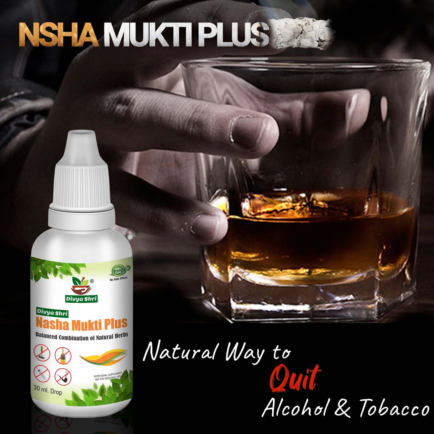 Nasha Mukti Plus De-Addiction Ayurvedic Medicine 100% Herbal